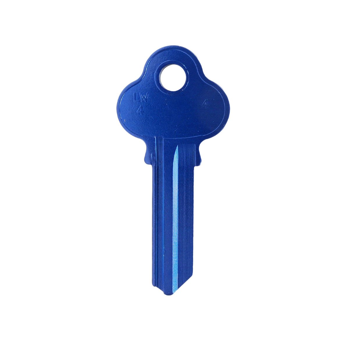 EHI LW4 Blue Blank Key 50mm Aluminium Titanium Alloy