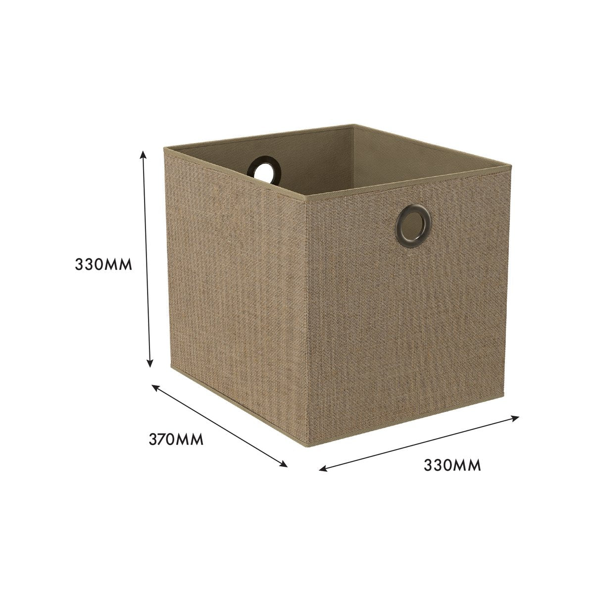 Flexi Storage Clever Cube Fabric Insert 330 x 330 x 370mm Urban Canvas Linen