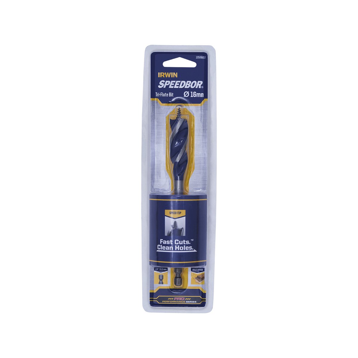 IRWIN 16mm Speedbor Max Auger Bit, Steel, 6mm Shank for Timber