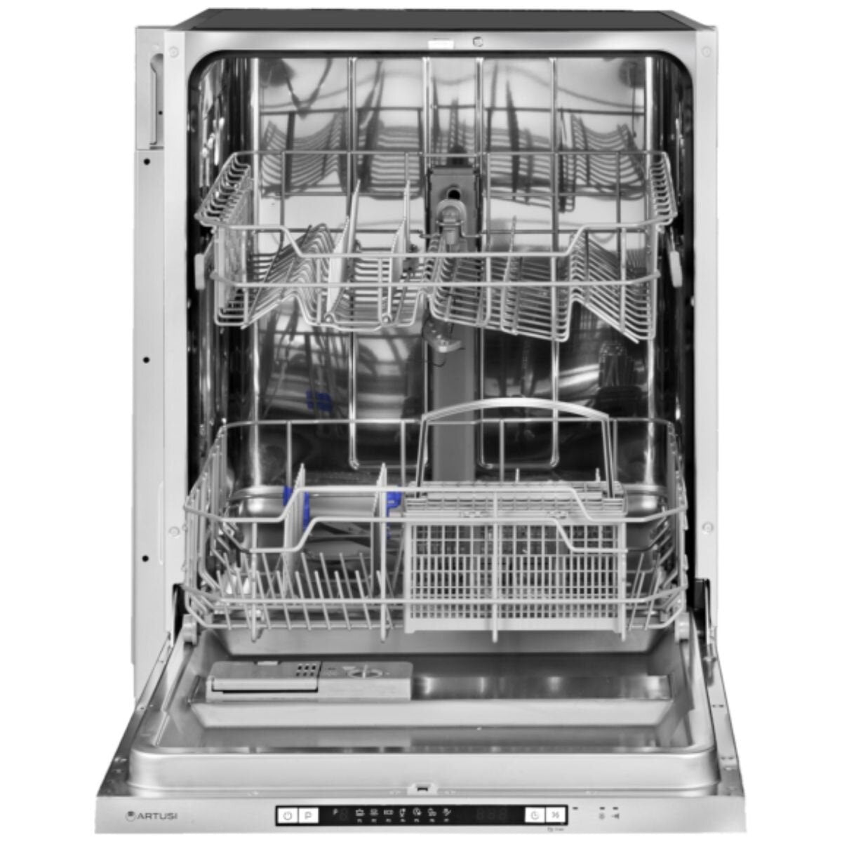 Artusi 60cm Fully Integrated Dishwasher - 15 Place Settings, Extra Dry, Delay Start, Eco Wash - ADWFI603