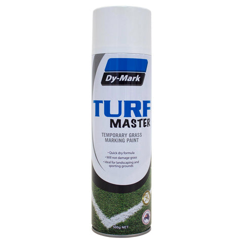 Dy-Mark Turf Master Grass Marking Paint 500g White UV Resistant Waterproof