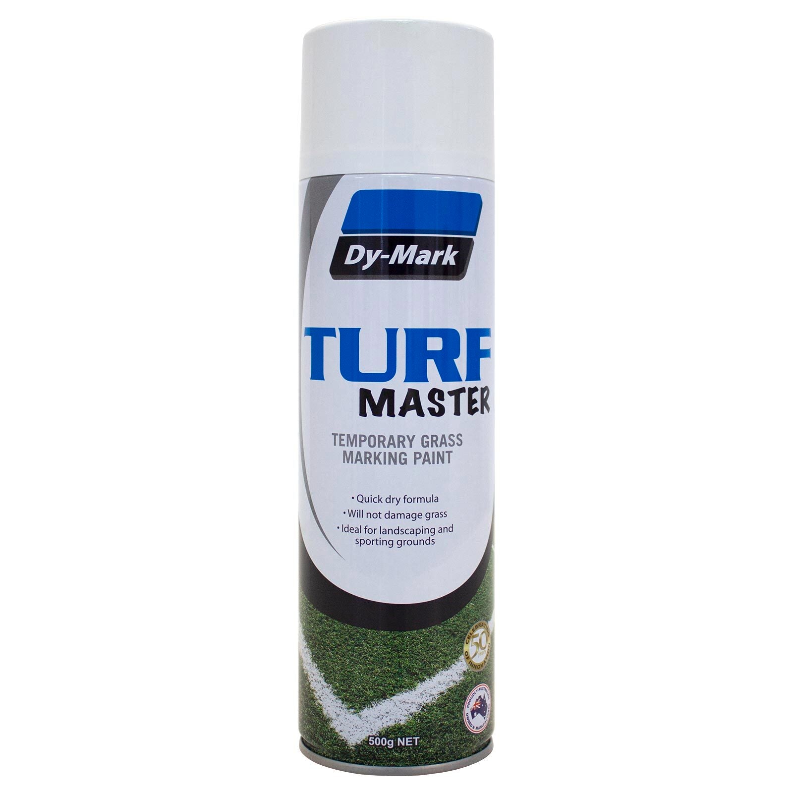 Dy-Mark Turf Master Grass Marking Paint 500g White UV Resistant Waterproof