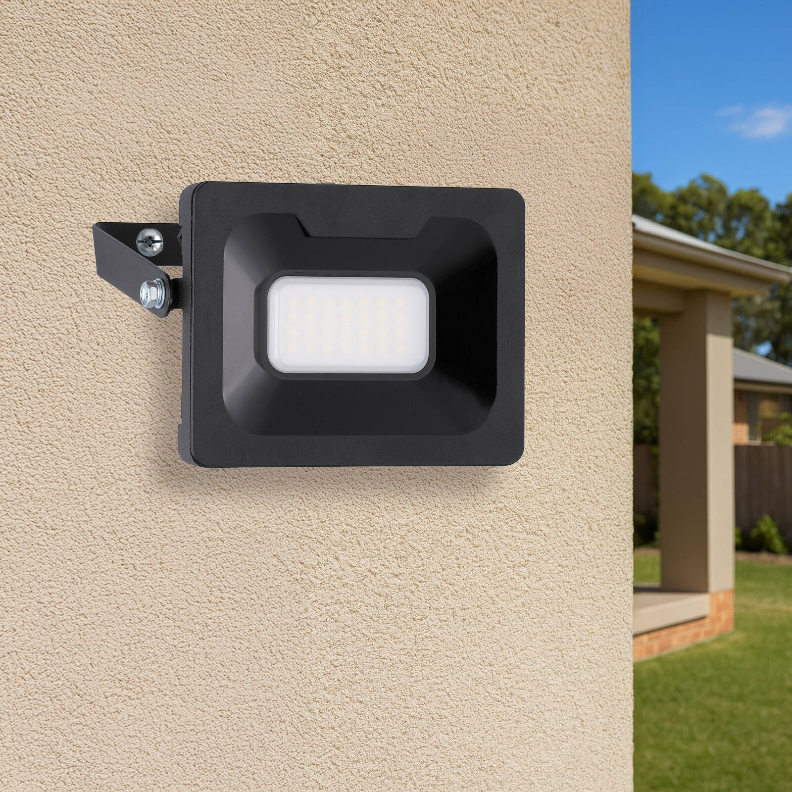 Arlec 20W LED DIY Security Floodlight, 240V Aluminium Outdoor FL352