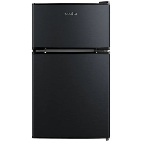 Esatto 87L top mount bar fridge - Dark Inox finish, separate freezer, reversible door - EBF87DI
