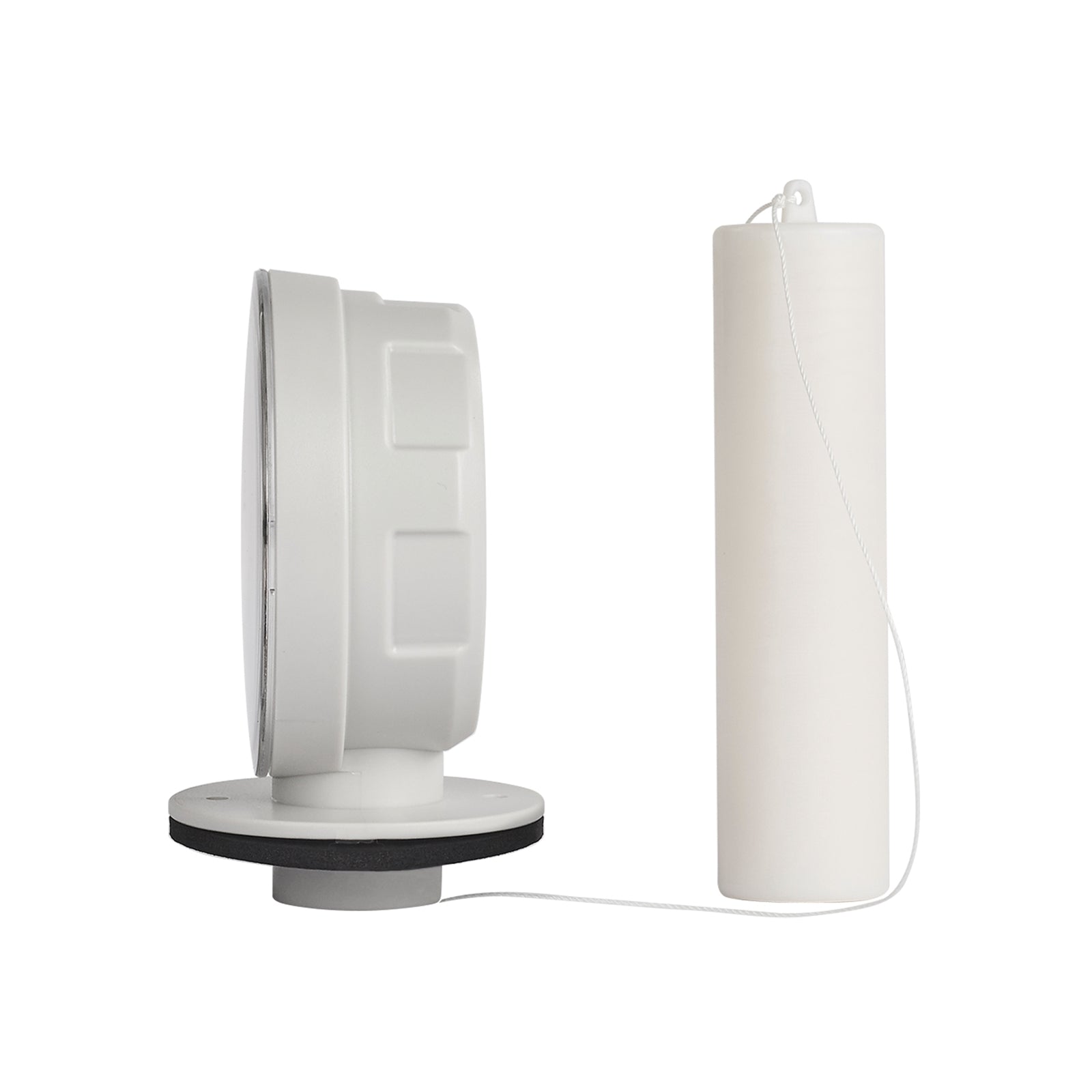 Rain Harvesting Tank Gauge, White PVC Water Level Indicator
