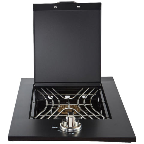 Smart Drop-In Side Burner - LPG, Black, Cast Iron Tube Burner, Electronic Ignition - SMADSG0010BLK