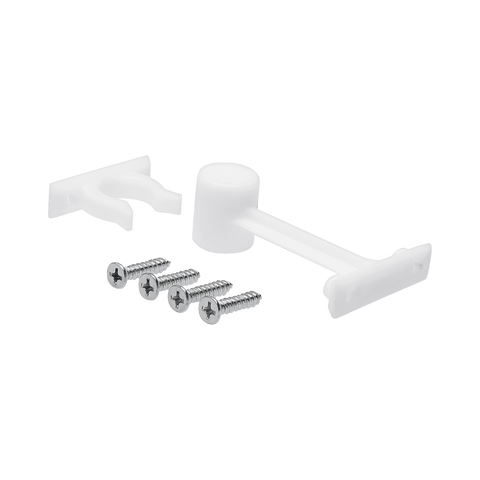 Adoored 70mm White Plastic Long Door Clip - Door Holder
