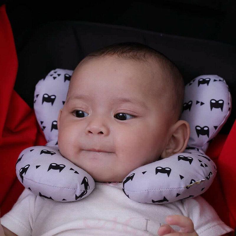 Baby U-Shaped Head and Neck Support Pillow for Car Seat and Stroller - Cat - view 6