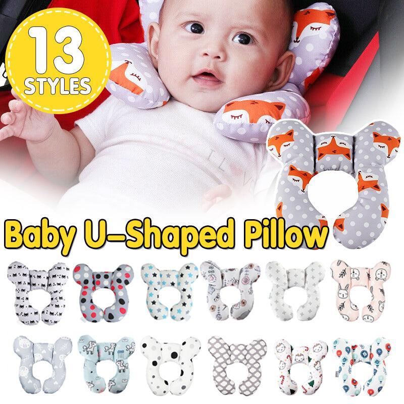 Baby U-Shaped Head and Neck Support Pillow for Car Seat and Stroller - Mask - view 2