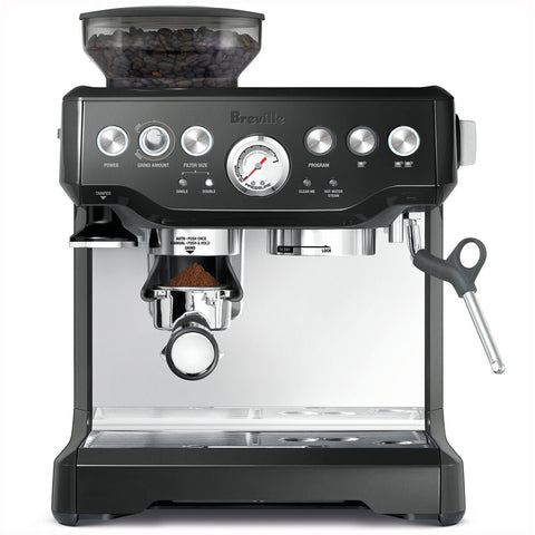 Breville Barista Express Espresso Machine - Built-in Grinder, 15 Bar Pump, Black Truffle - BES870BTR4IAN1