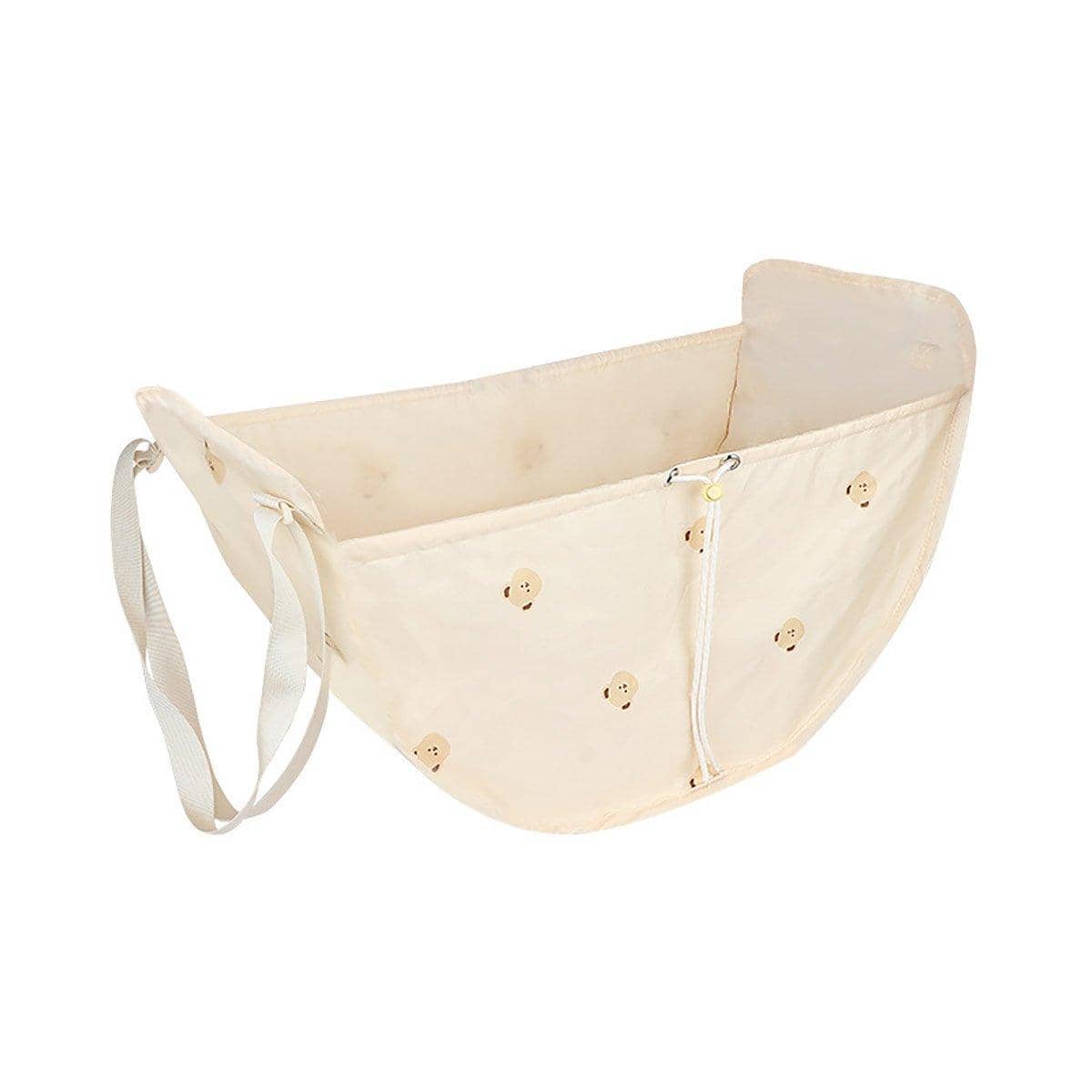 Back Seat Car Storage Organiser Bag with Bear Print - Beige - view 2
