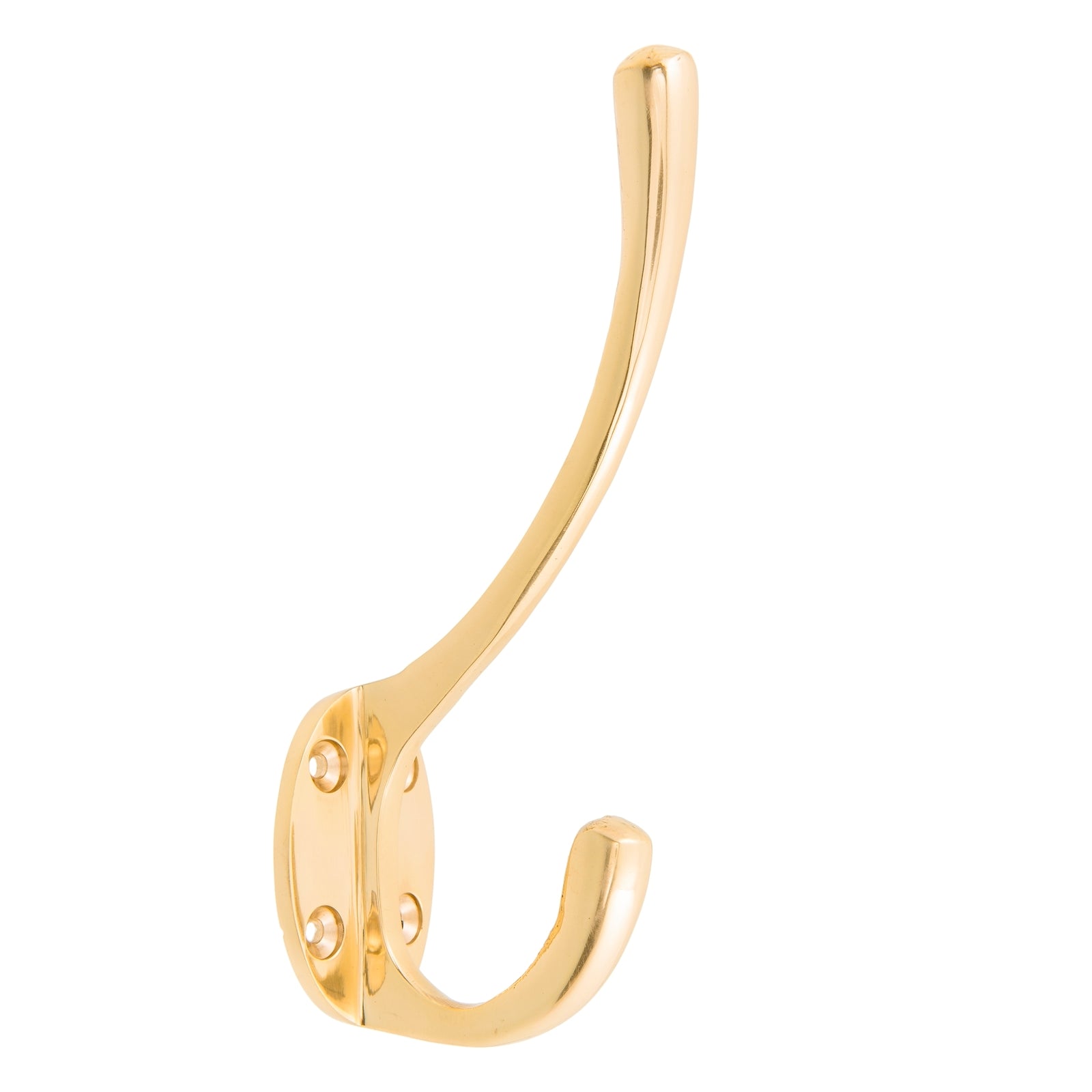 Zenith 135mm Polished Brass Solid Brass Round Robe Hook