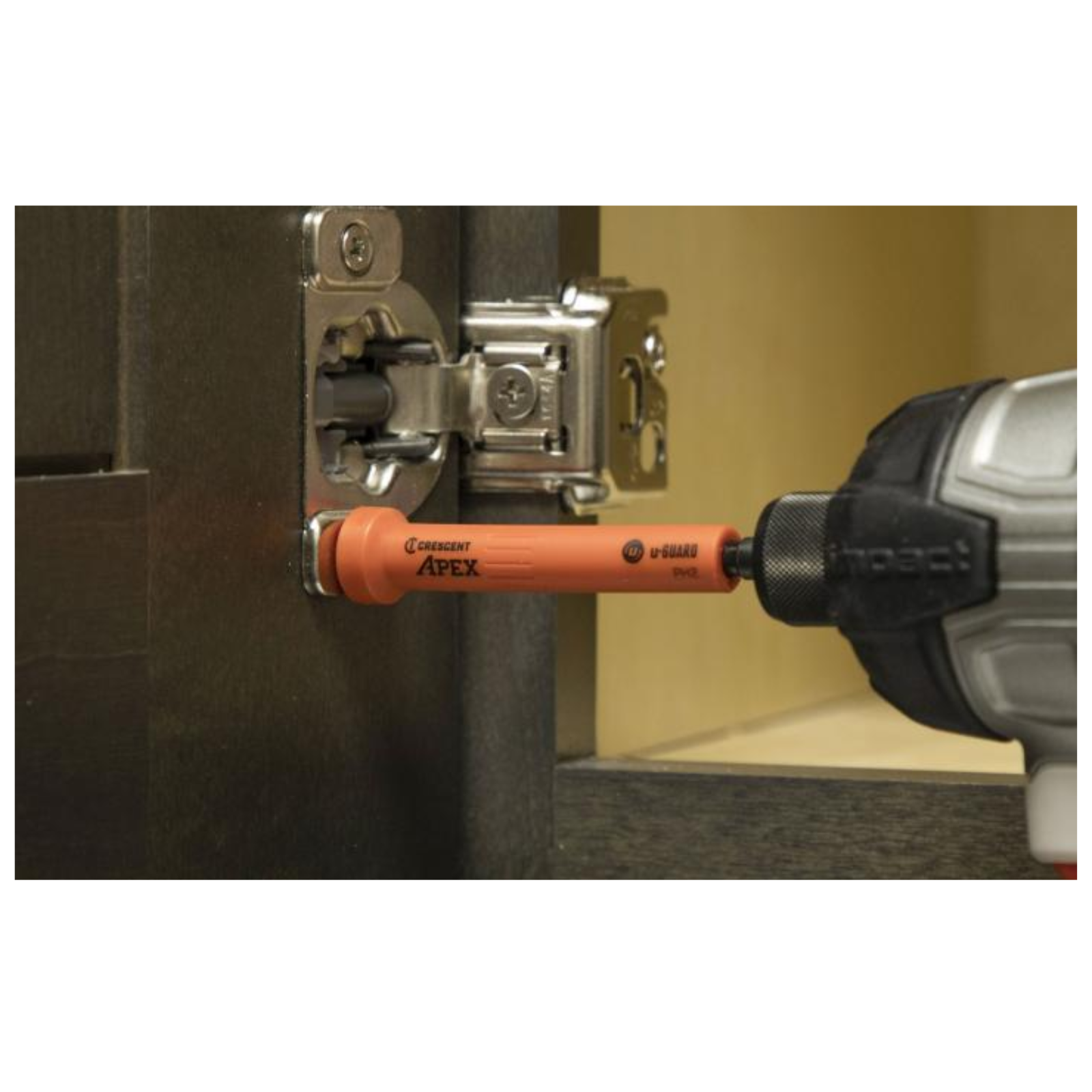 Crescent APEX u-GUARD Phillips #2 Impact Power Bit 3-1/2" S2 Steel With Ring Magnet 2 Pack
