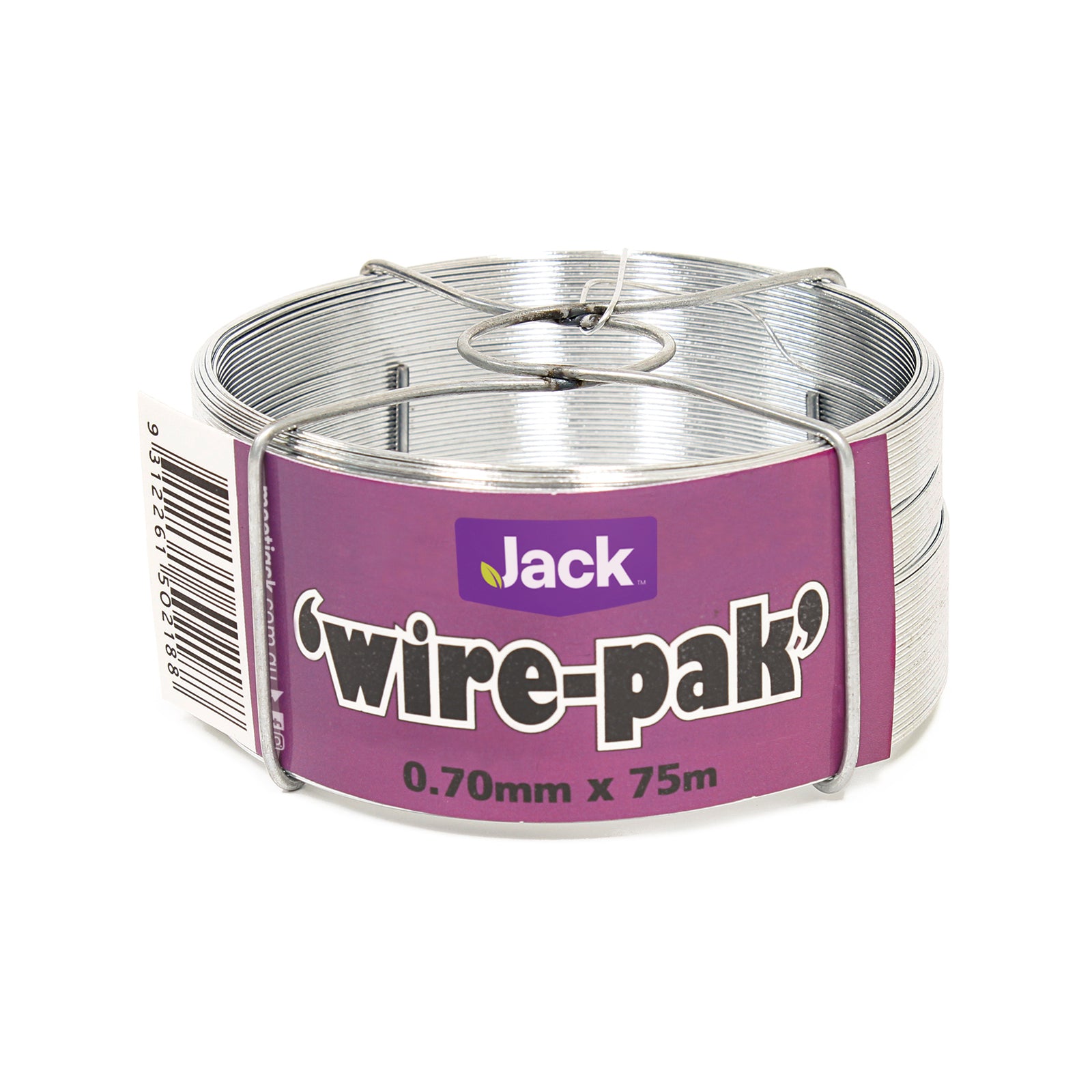 Jack 0.70mm x 75m Galvanised Steel Wirepak Tie Wire No-Tangle Dispenser