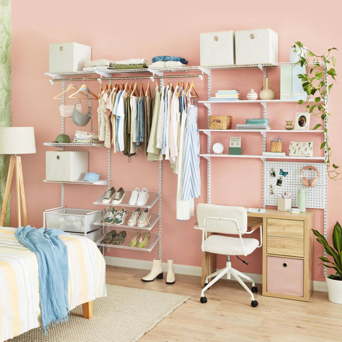 Flexi Storage Clever Cube Insert 330 x 330 x 370mm - Blush Pink - Versatile Storage Solution - SuperSaverAU - view 5