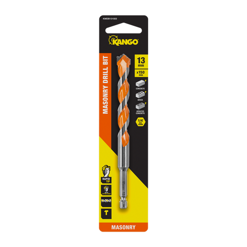Kango 13 x 150mm 1/4in Hex Masonry Drill Bit