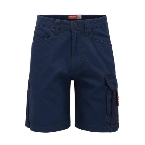 Hard Yakka Navy Legends Cargo Short 102R Cotton Tough Relaxed Fit - SuperSaverAU - view 1