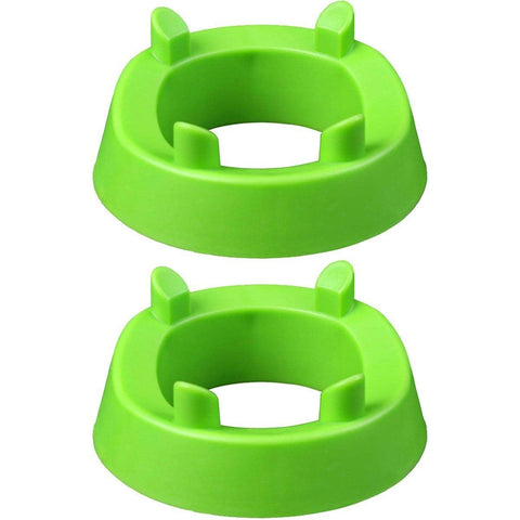 Ball Holder Stand for Football, Basketball and Volleyball, Pack of 2 - Green