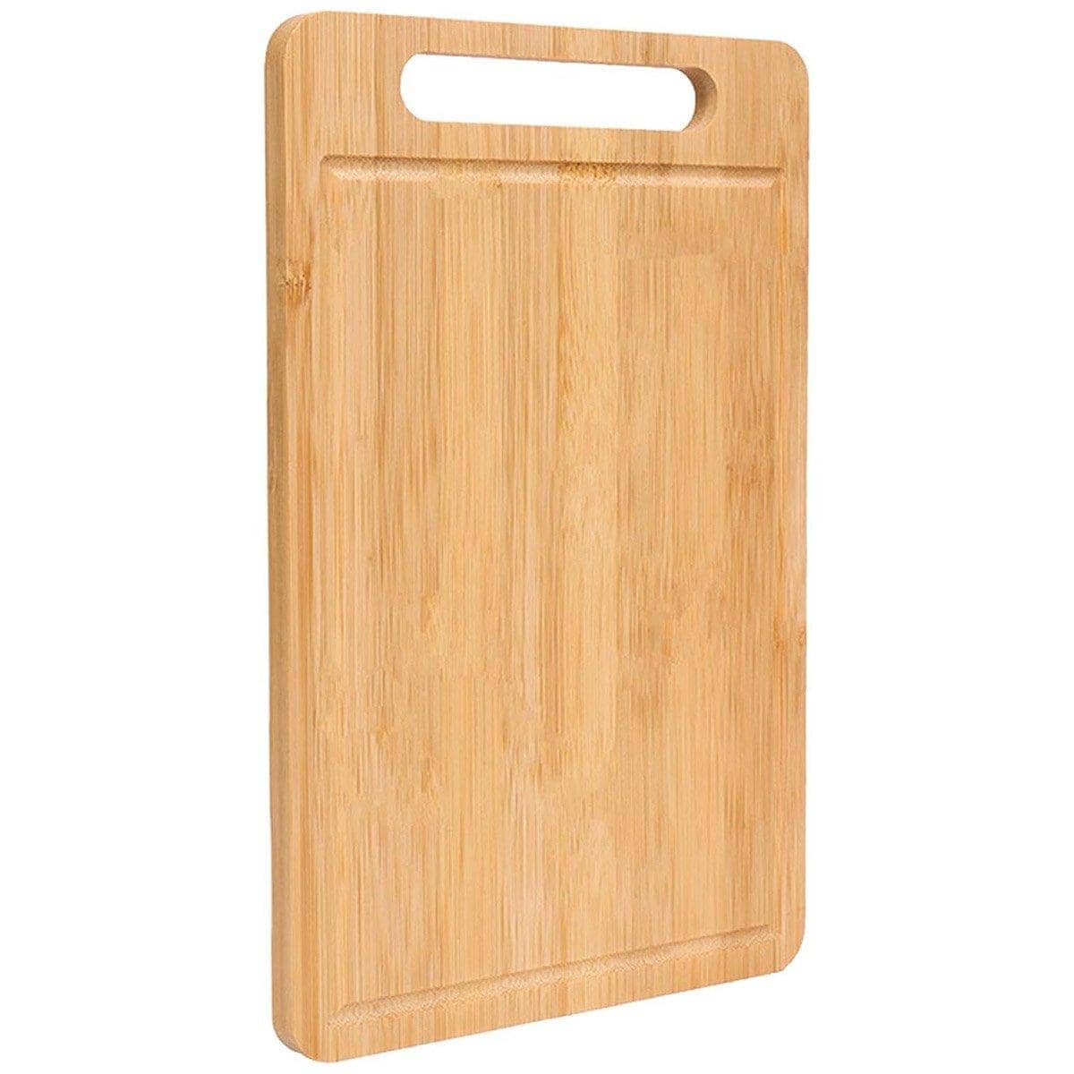 Bamboo Cutting Board with Juice Groove and Handle, 34 x 22 cm - view 2