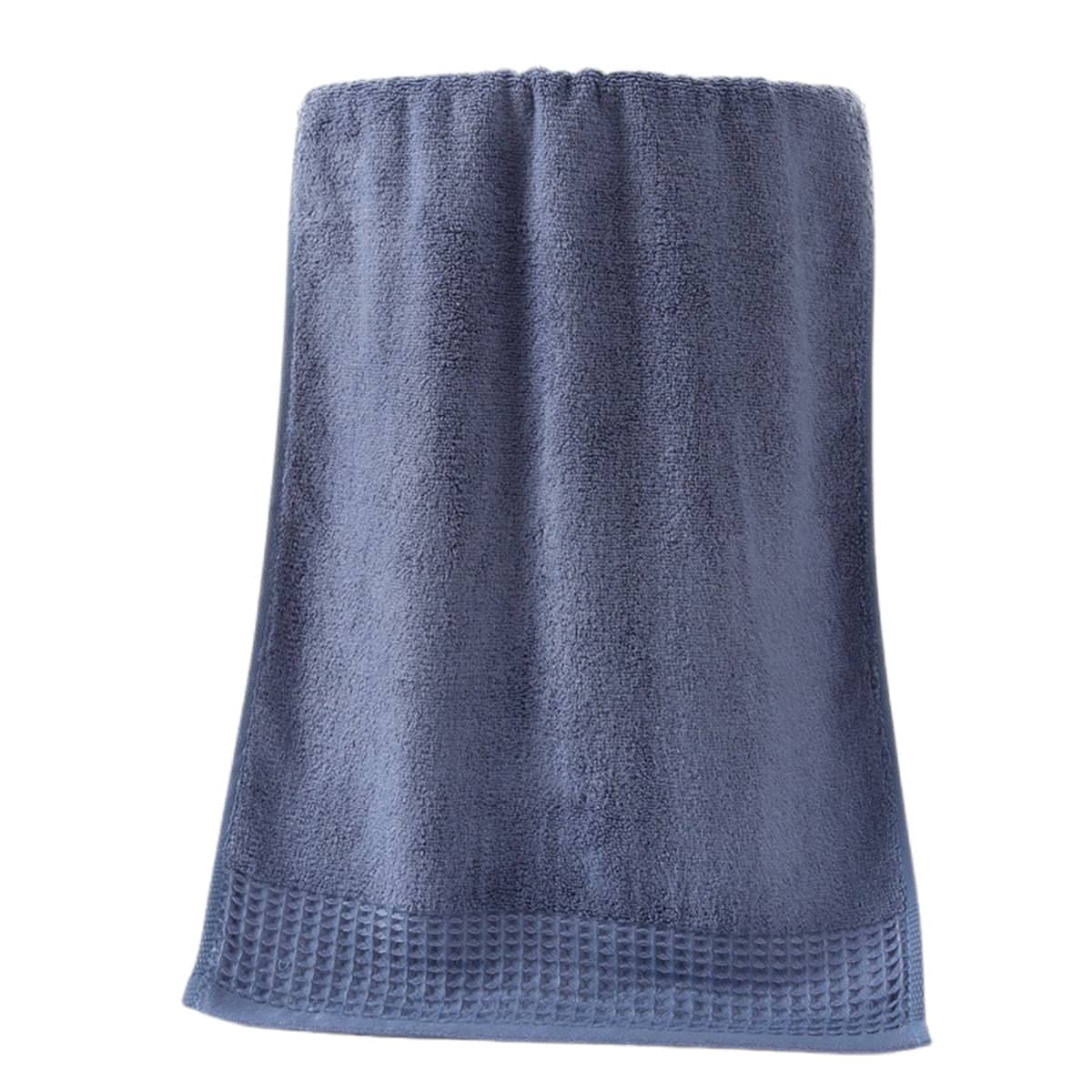 Bamboo Fibre Face Towels Soft Absorbent Washcloths, Pack of 2 - Blue