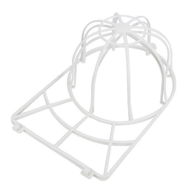 Baseball Cap Washer Cage for All Hat Sizes, Dishwasher Safe Cap Cleaner - White