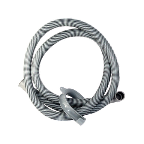 BOSTON 2m Grey PVC Washing Machine Outlet Drain Hose