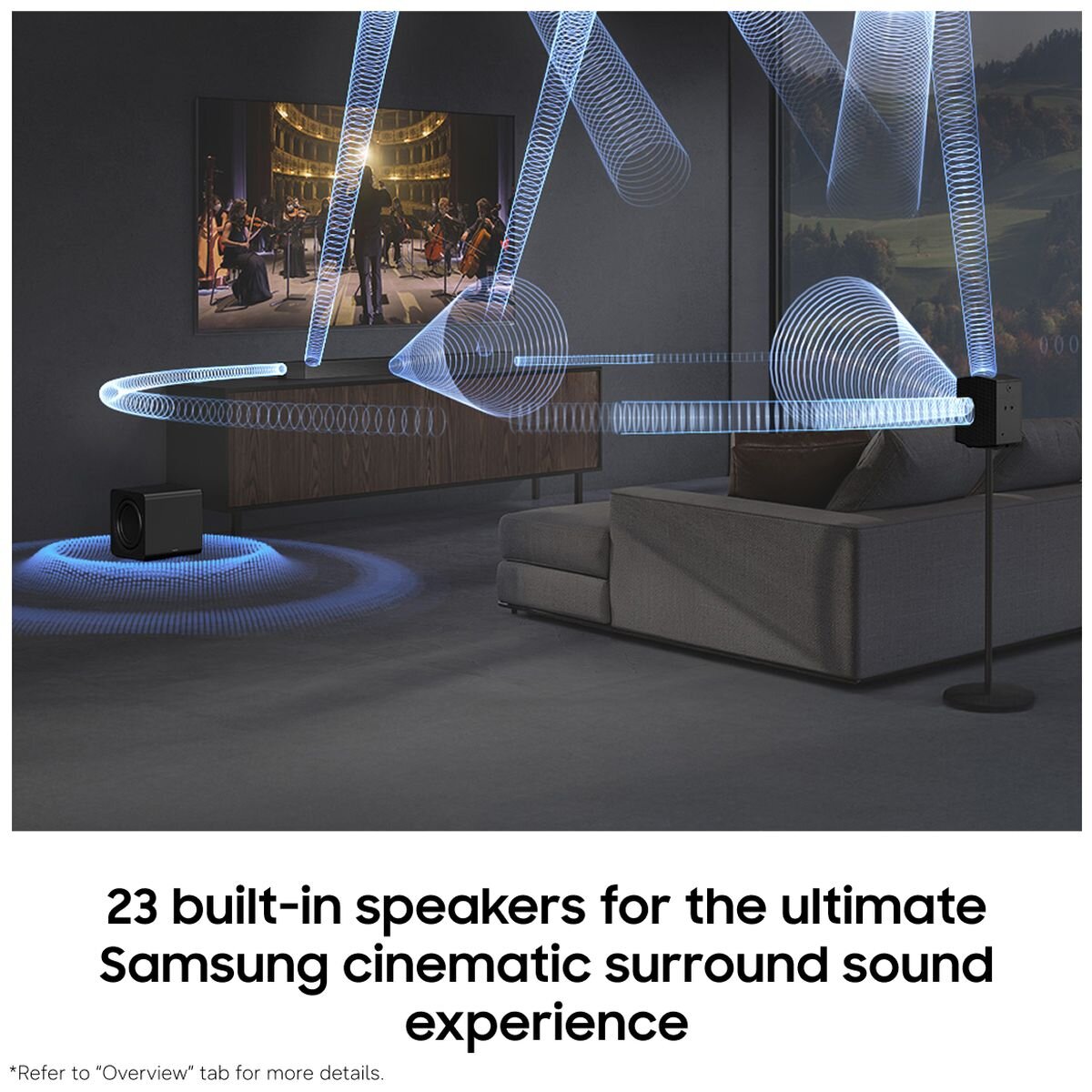 Samsung Q-Series 11.1.4ch Dolby Atmos Soundbar with Subwoofer and Rear Speakers - Black - HW-Q990H-XY