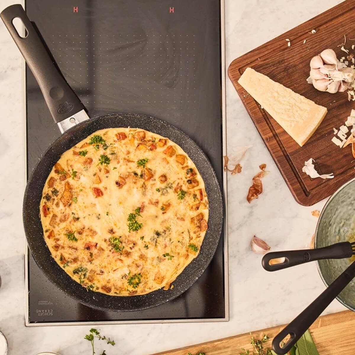 Ballarini 20cm Vipiteno Ceraforce Ceramic Fry Pan - PFAS-Free, Thermotion Heat Indicator - 67330