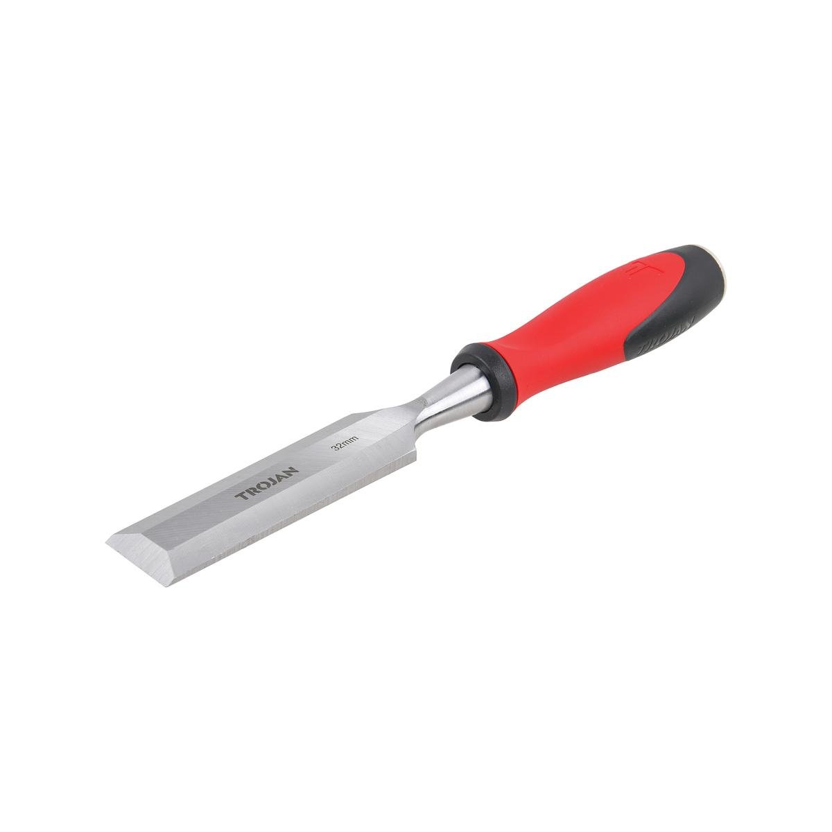 Trojan 32mm Wood Chisel with Full Tang Through Blade and Metal Striking Cap