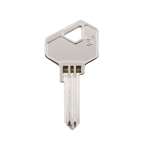 EHI LF24 49mm Silver Blank Key, Nickel Plated Brass