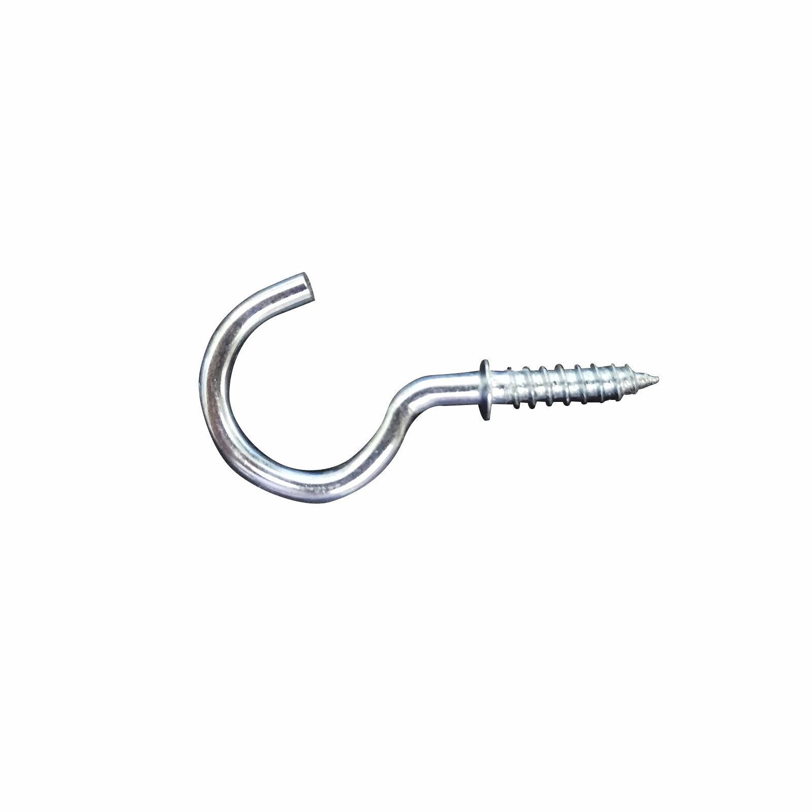 Everhang 14mm Zinc Plated Steel Cup Hooks 100 Pack