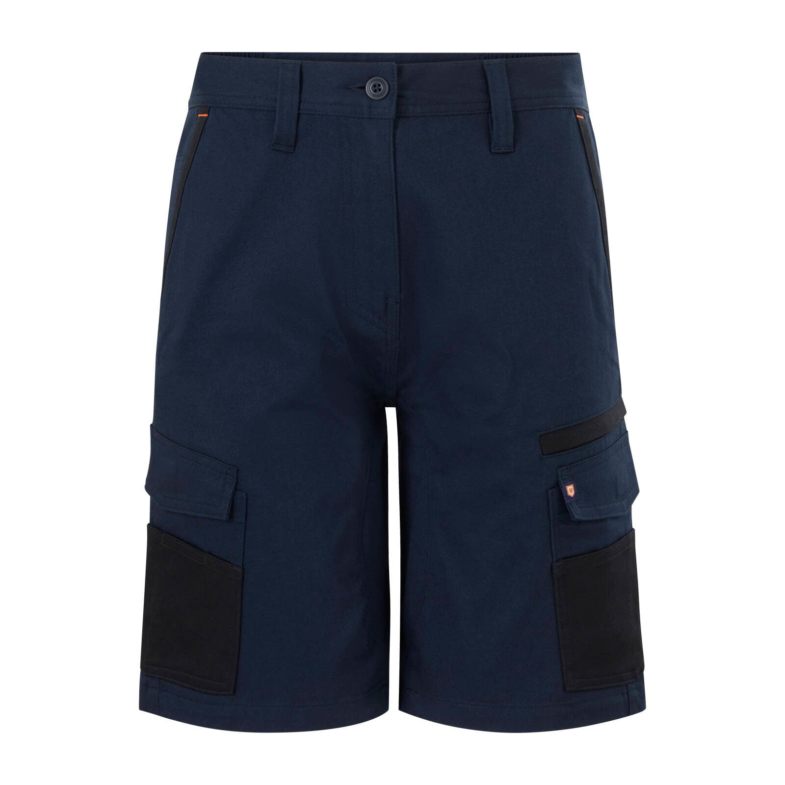Citeco Women's Mid Shorts Navy Size 14 - Cotton Stretch Twill