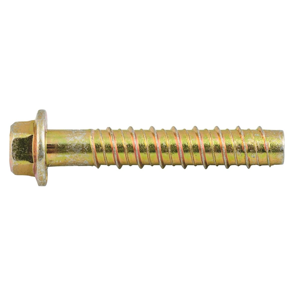 Ramset AnkaScrew 12 x 75mm Zinc-Plated Masonry Anchor - Flanged Hex Screw-In - 10 Pack