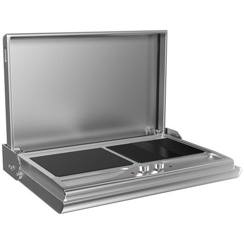 Smart Wall Mounted Foldaway Electric BBQ - Stainless Steel, Ceramic Glass Plates, IPX4 Rated - WM700EW