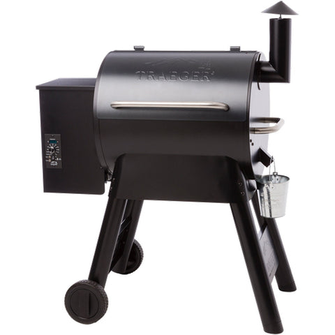 Traeger Wood Pellet Grill - Digital Temperature Controls, Natural Hardwood Smoke, Deep Blue - TFB57PUBA