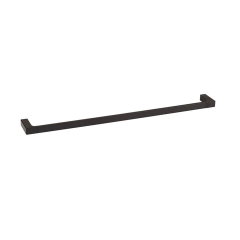 Mondella 600mm Matte Black Rumba Towel Rail - Metal - Stylish - Durable - SuperSaverAU - view 1