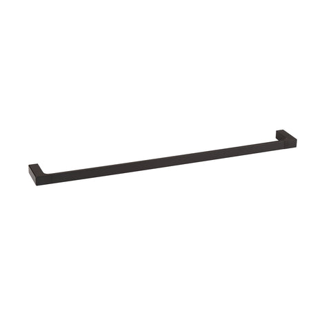 Mondella Rumba 600mm Matte Black Single Towel Rail - Metal, Wall Mount