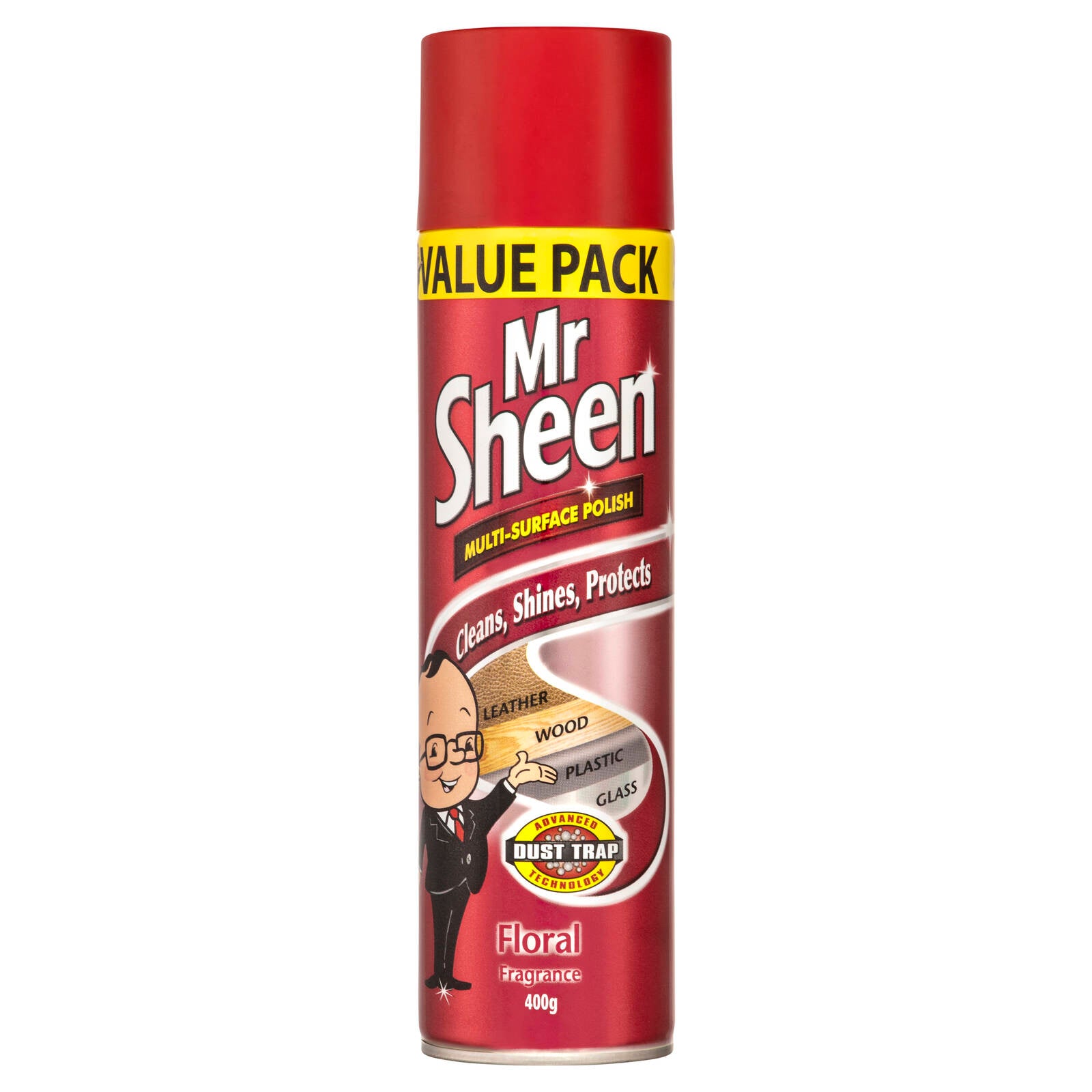 Mr Sheen Floral Multi Surface Polish Spray 400g - Wood, Leather, Plastic & Glass