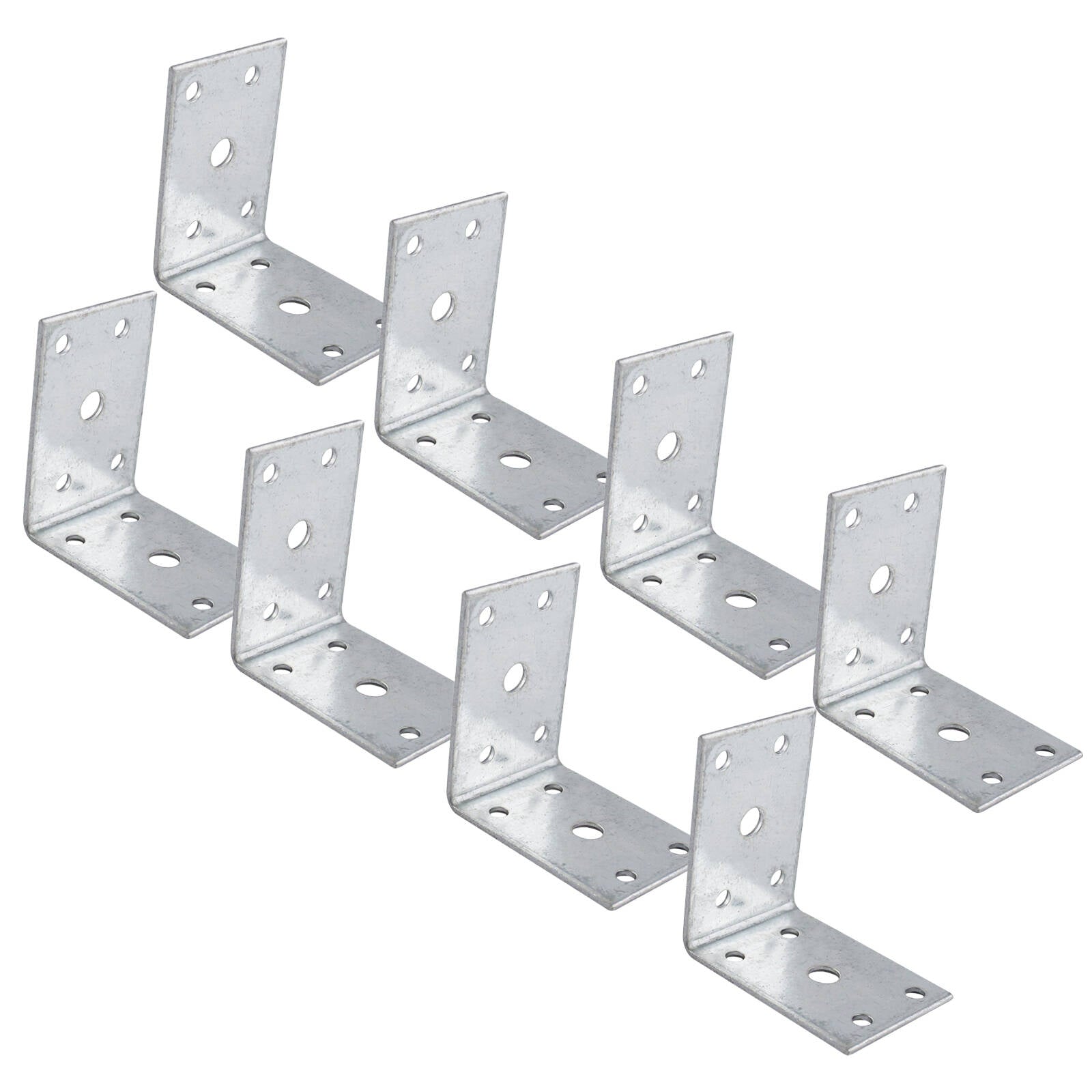 Carinya 60 x 60 x 40 x 2mm Galvanised Steel Reinforcing Angle Bracket - 8 Pack