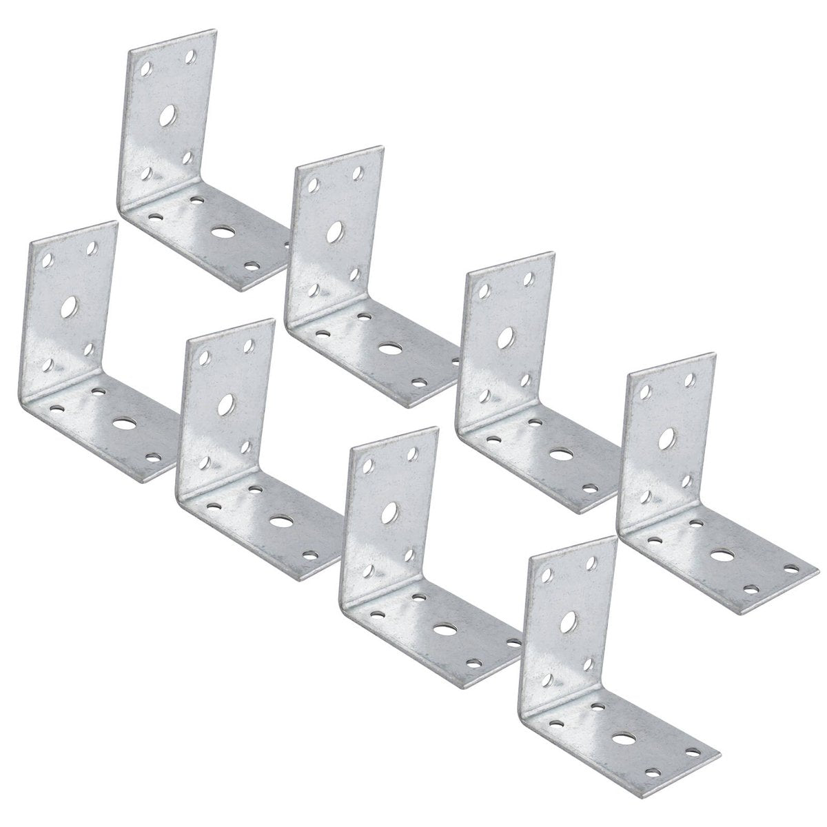 Carinya Reinforcing Angle Bracket - 60 x 60 x 40mm - Galvanised Steel - 8 Pack - SuperSaverAU - view 3