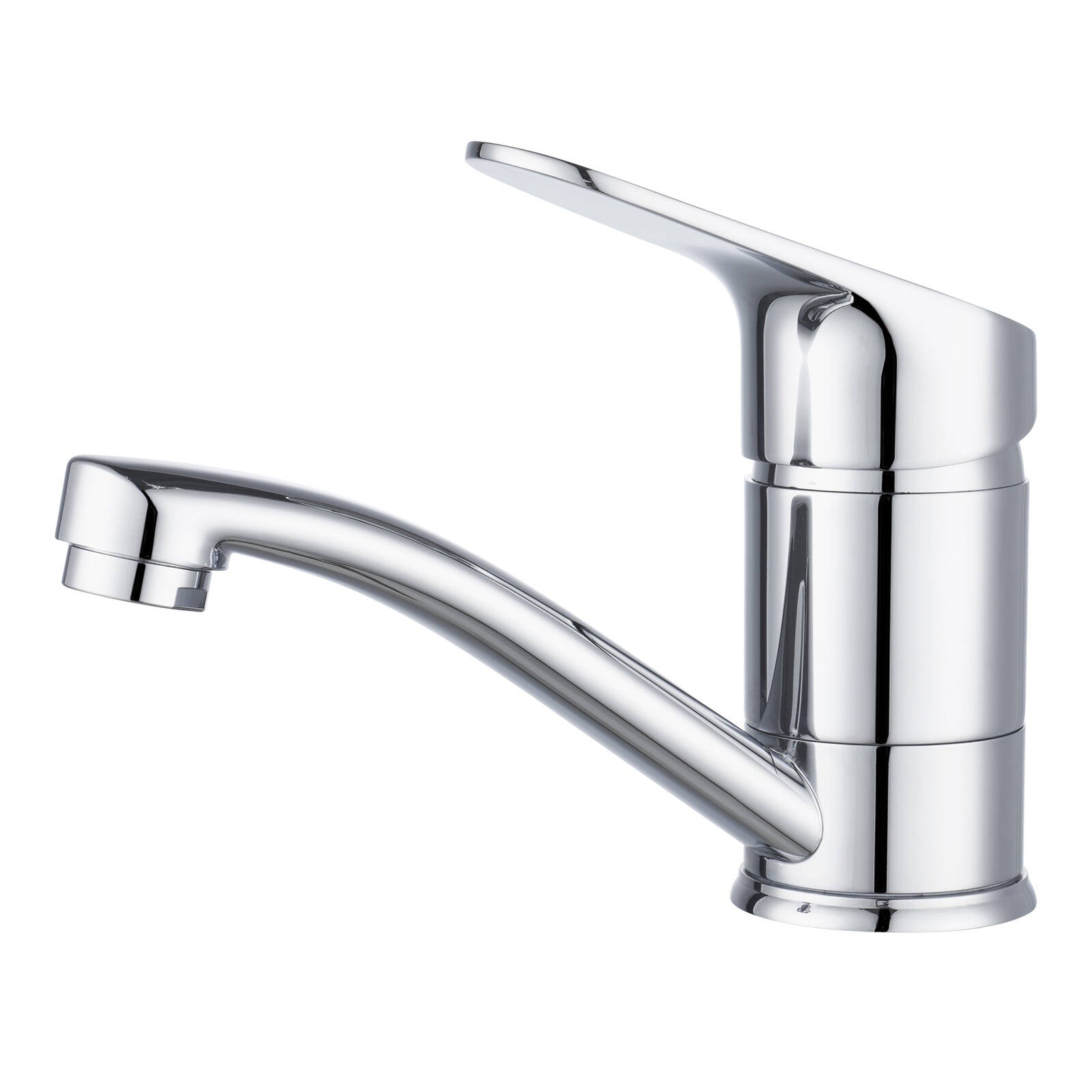 Mondella Cadenza Swivel Basin Mixer Tap Chrome 40mm Brass Lever 4 Star WELS 7.5L/min