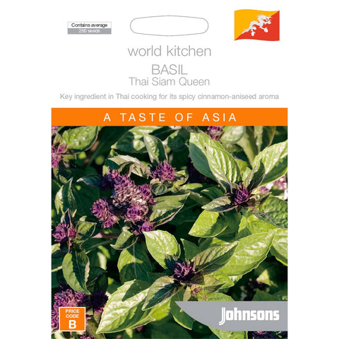 Johnsons World Kitchen Basil Thai Siam Queen Seeds