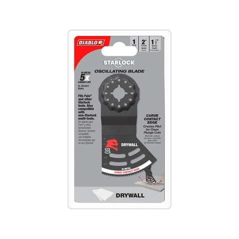 Diablo 51mm Starlock Bi-Metal Multi-Tool Blade - Drywall