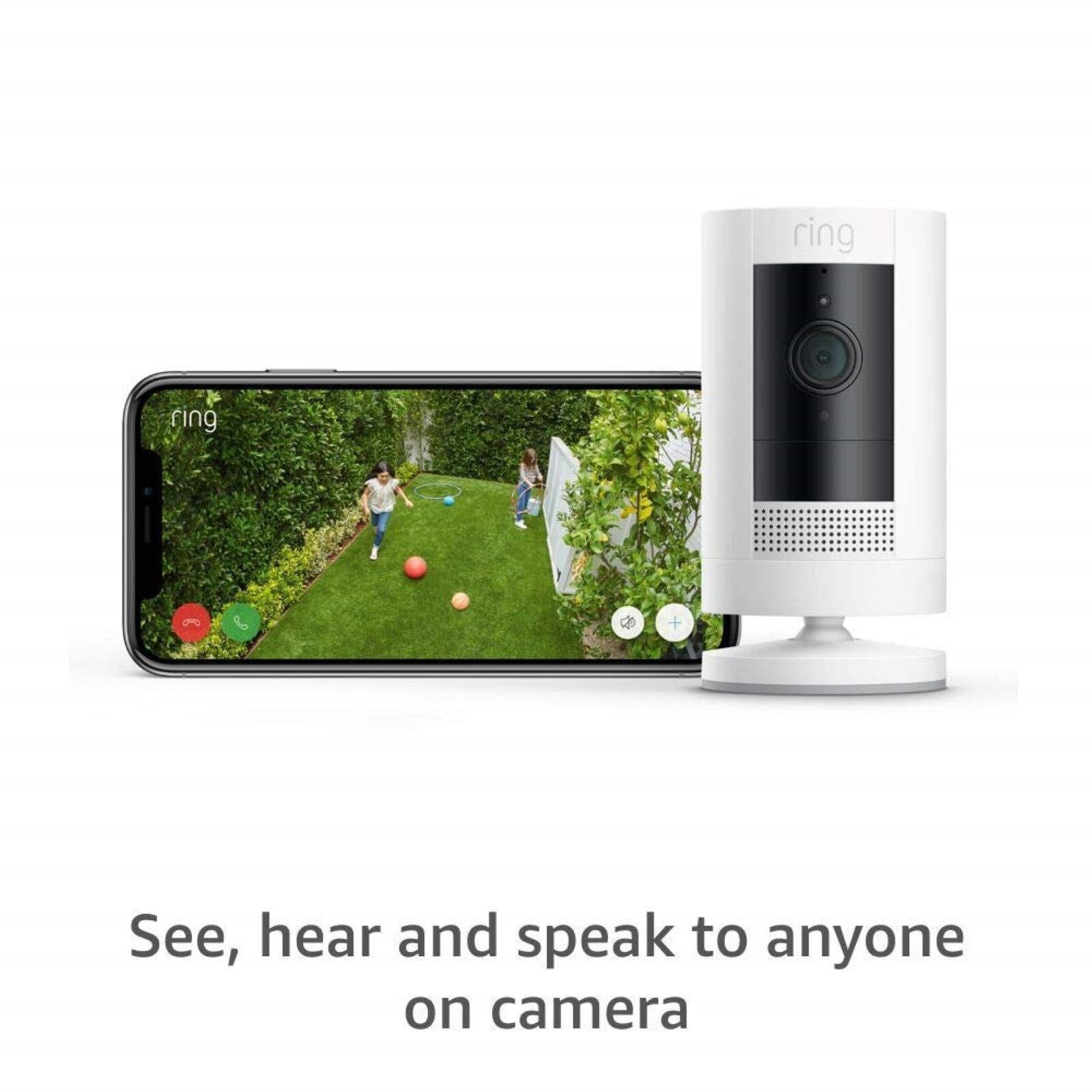 Ring Stick Up Cam Battery Outdoor Camera 1080p Wireless White B0C5QRZ47P