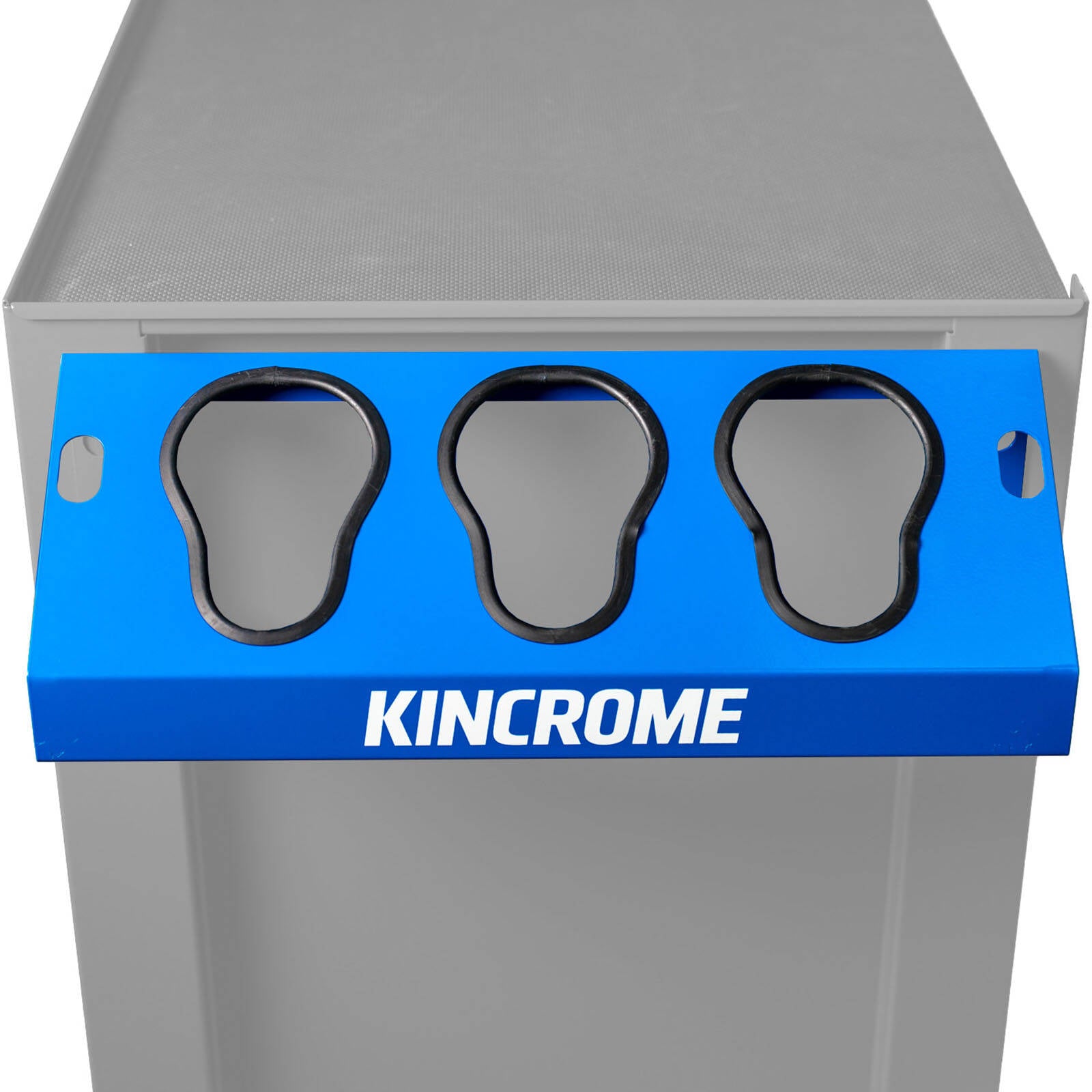 Kincrome BLUESTEEL Power Tool Holder 3 Slot - Heavy-Duty Steel, Left or Right Fitting
