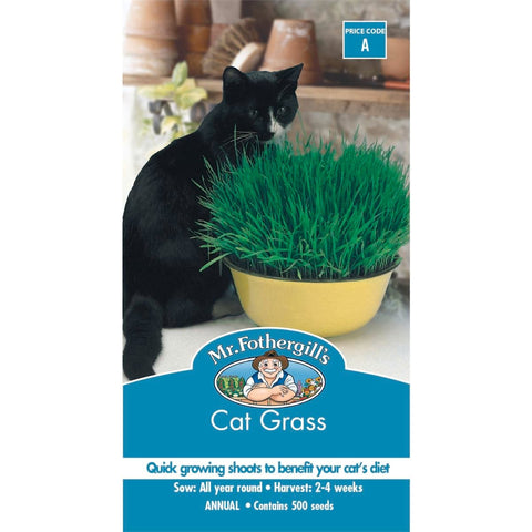 Mr Fothergill Cat Grass Seeds - Quick Grow - 75mm - Aids Digestion - SuperSaverAU - view 1