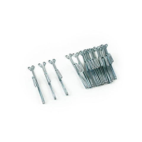Windoware Slip in Curtain Hook - 25mm - Shiny Metal - Zinc - 14 Pack - SuperSaverAU - view 1