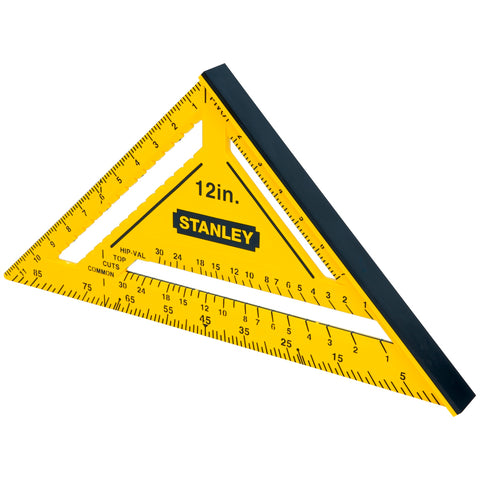 Stanley 12" Measuring Square - Yellow