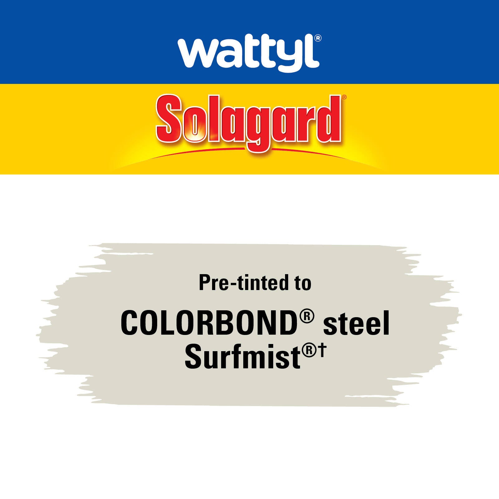 Wattyl Solagard Surfmist Low Sheen Pre-tinted Exterior Paint 1L UV Resistant Outdoor