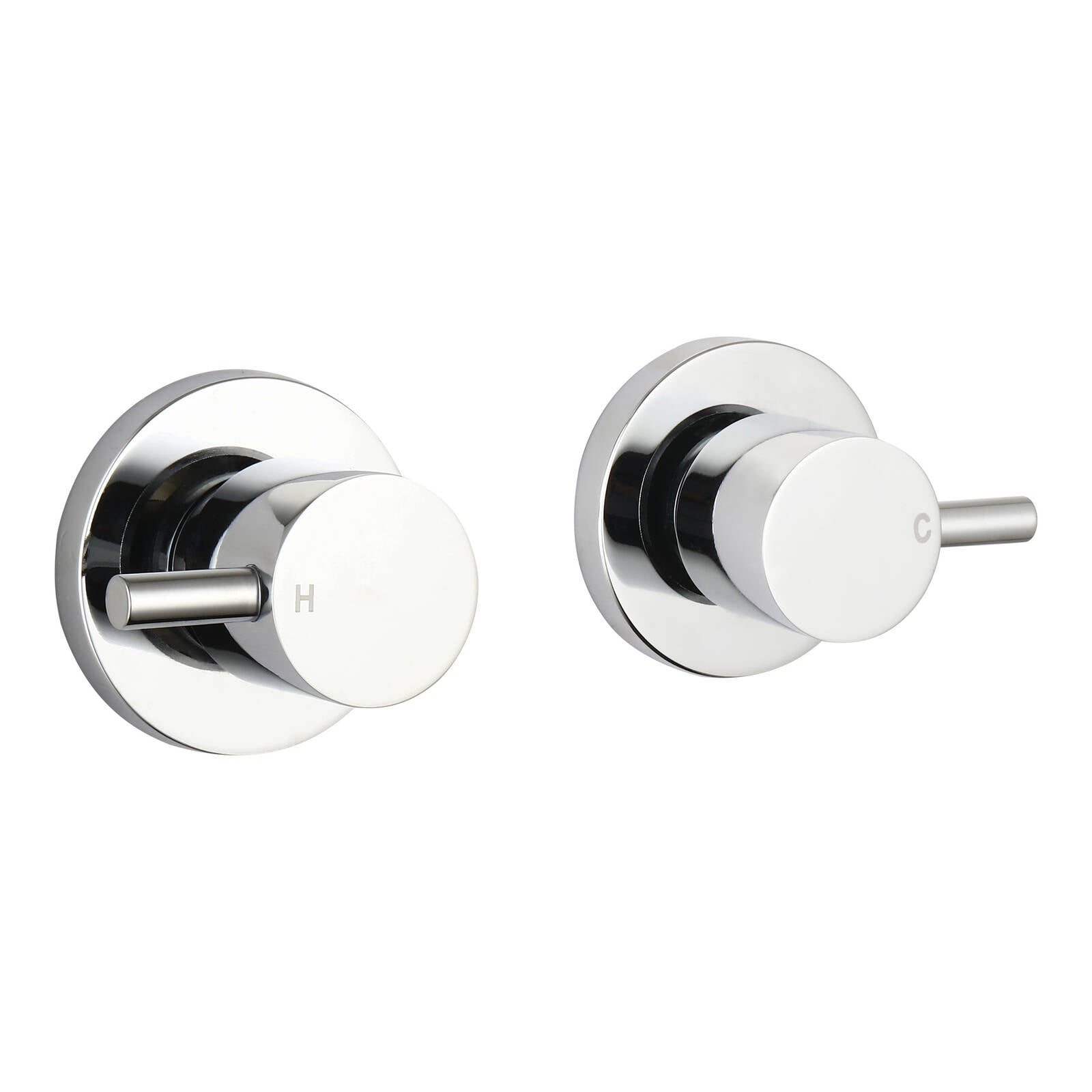 Mondella Resonance Chrome 1/4 Turn Pin Lever Wall Top Assembly, Grade 304 Stainless Steel